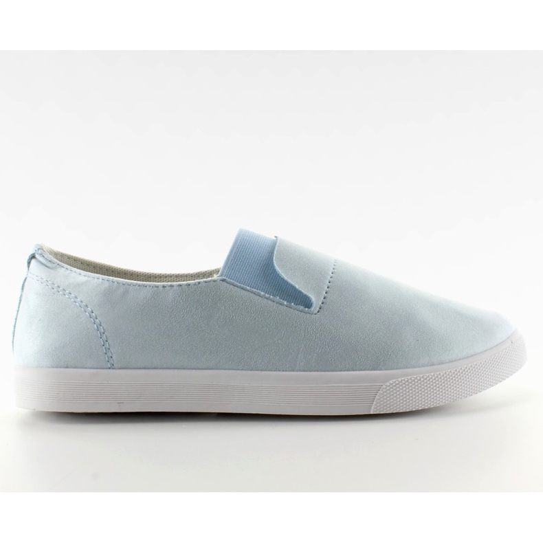 Slipony de ante con goma azul BL91P