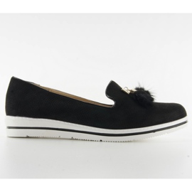 Mocasines con borla DM21P negro