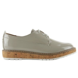 Mocasín con interior de piel 7153 Gris