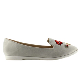 Bailarinas lordsy con parches 333-18 gris