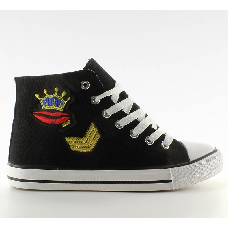 Zapatillas de tobillo con parches R63 negro