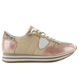 Zapatillas rosas Snake story JT32 rosado