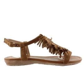 Sandalias estilo indiana k1626301 camel marrón
