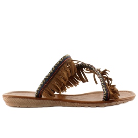 Chanclas estilo indio K1626302 marrón