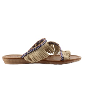 Chanclas estilo indio K1626302 marrón