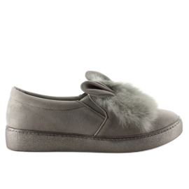 Lovely hunny bunny GU01 zapatillas grises