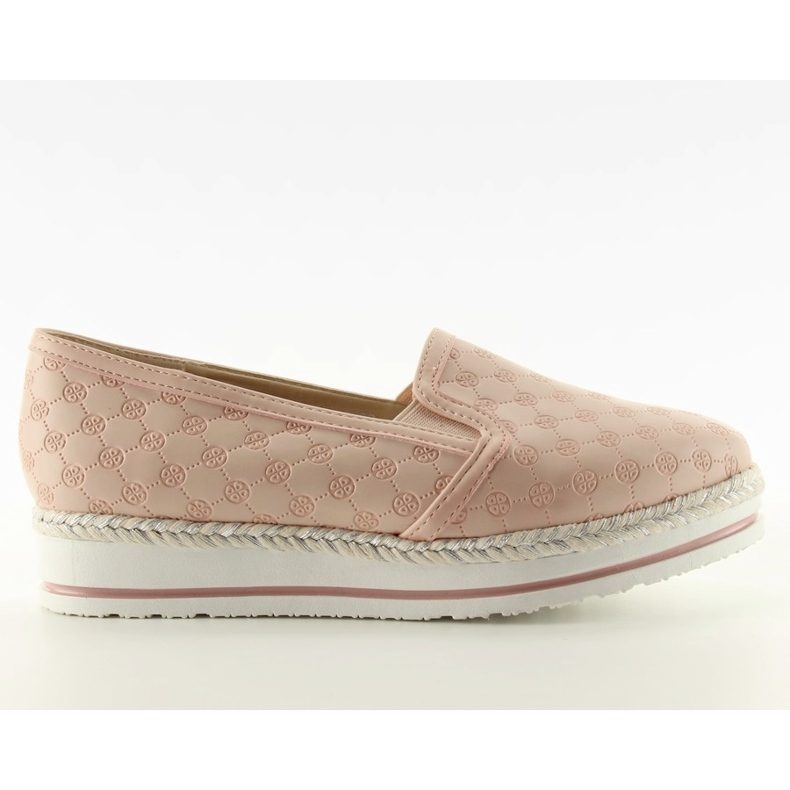 Slipony en tacón alto 6068 Rosa rosado