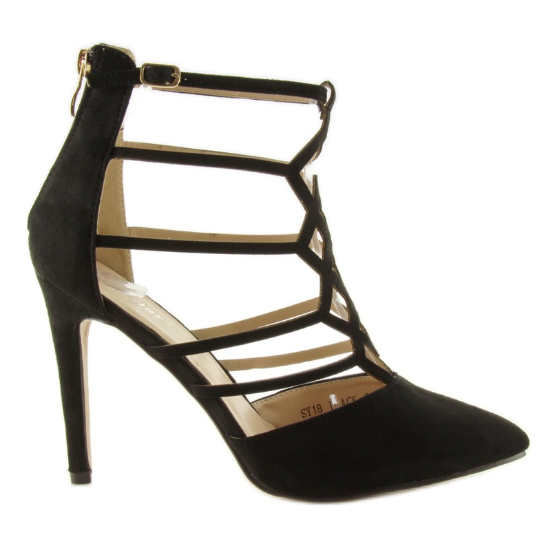 Bombas sensuales en el tacón negro SY18 Bombas sensuales en el tacón negro SY18