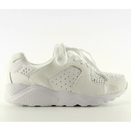 Zapatillas deportivas con glamour de diamantes k1730302 blanco.