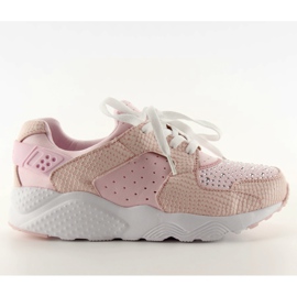 Diamantes glamorosos k1730302 Rosa calzado deportivo rosado