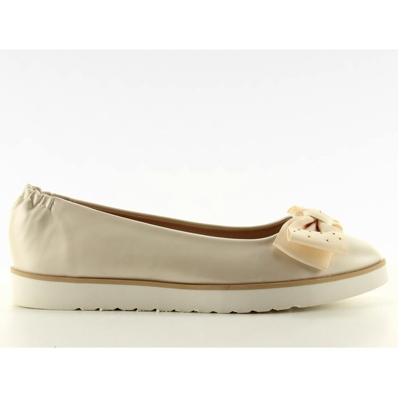 Bailarinas sutiles con un lazo 1157 beige
