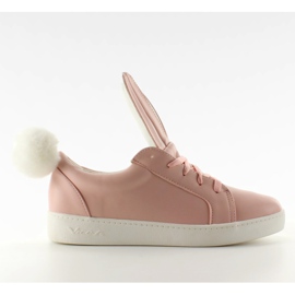 Zapatillas Conejito Con Orejas 7117 Rosa rosado