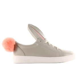 Zapatillas Conejito Con Daño 7117 Gris