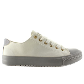 Deportivas en goma de colores Blanco / Gris