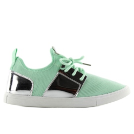 A-120 VERDE / PLATA zapatillas deportivas aireadas