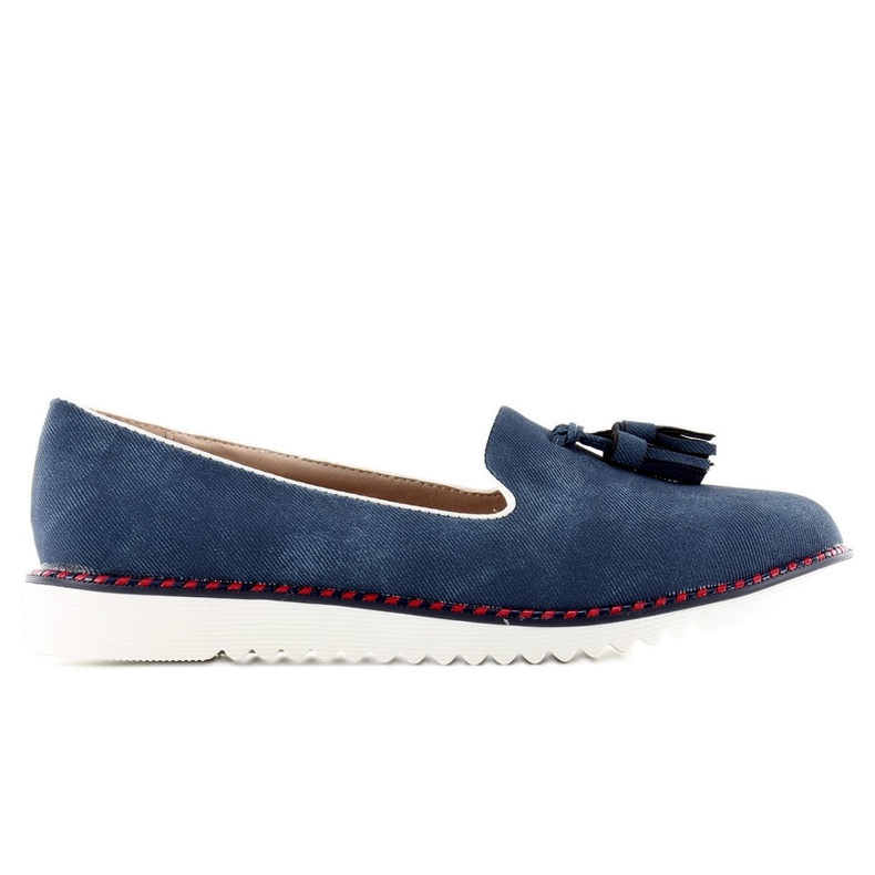 Mocasines Lordsy con pasamanería 9014 D. azul