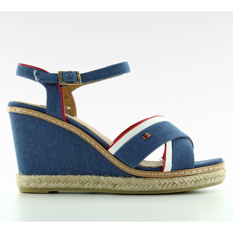 Sandalias cuña Tomy 1234 azul