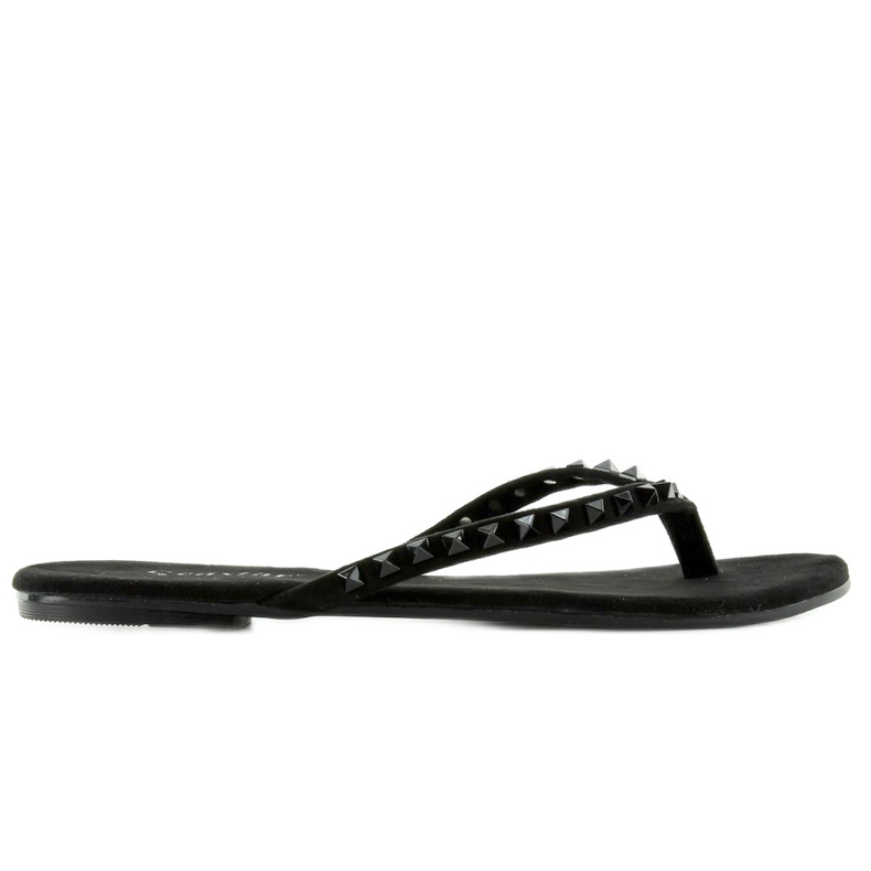 Chanclas con tachuelas piramidales DD26 negras negro