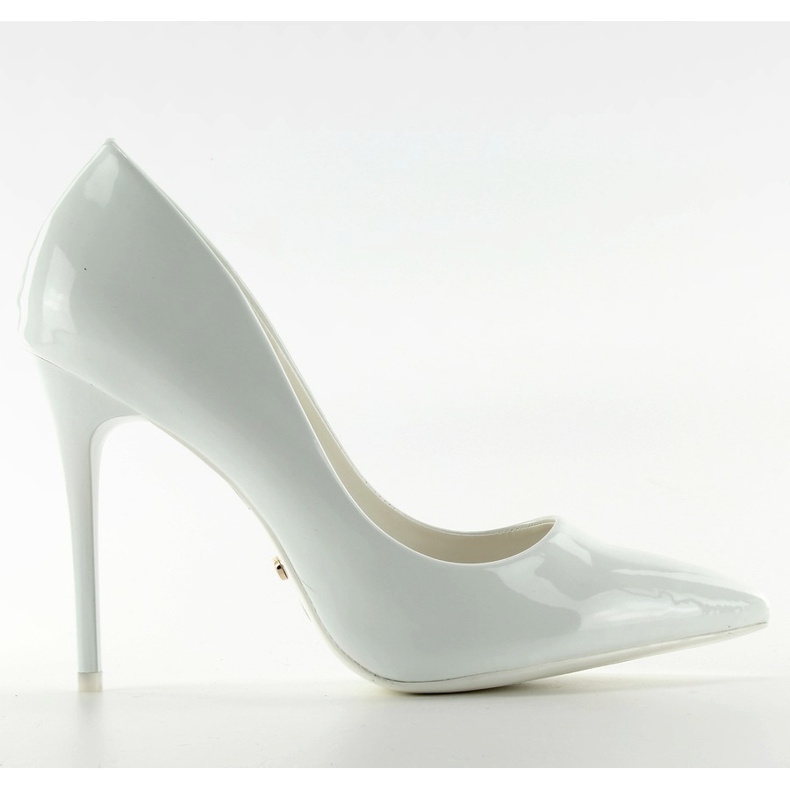 Tacones blancos Le03 barnizados lisos