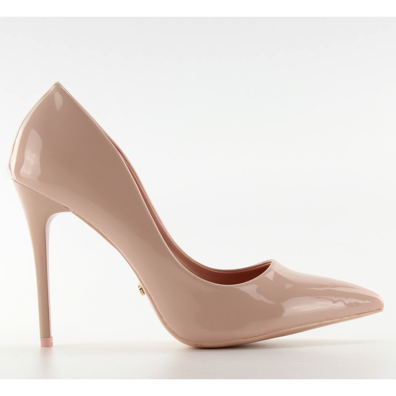 Tacones rosa Le03 barnizado liso rosado