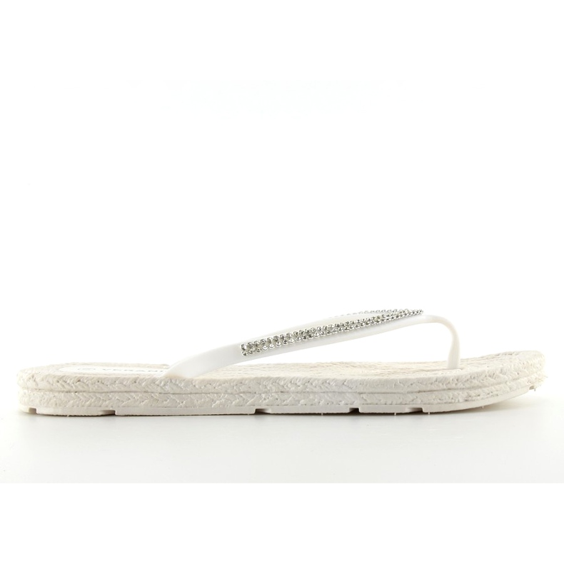 Chanclas de goma tipo alpargatas ls069 blanco