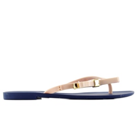 Chanclas meliski KM106 NAVY / D. beige azul marino rosa