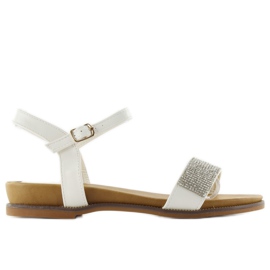 Sandalias con suela alta JA-61 blanco