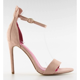 Sandalias con tacón rosa Mickey 1900 rosado