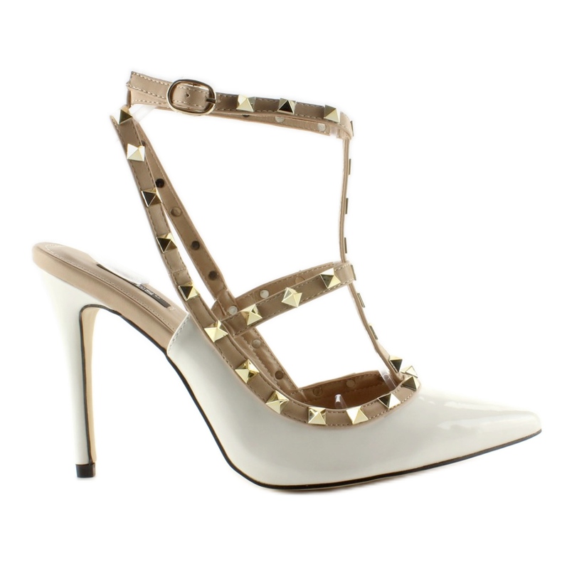 Valentina 1166 tachuelas blancas con tachuelas blanco Valentina 1166 tachuelas blancas con tachuelas blanco