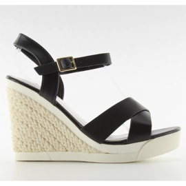 Sandalias de cuña sport suela negro