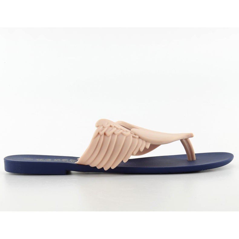 Chanclas Meliski Flying Heart Km116 Navy / Beig azul marino rosado