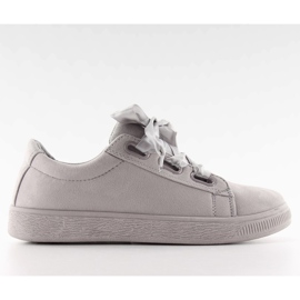 Zapatillas Con Cordones De Satén Nb120P gris