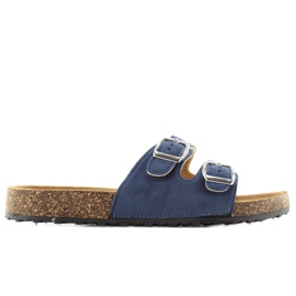 Zapatillas casa G139 corcho azul