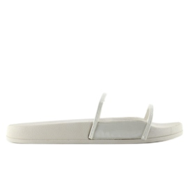 Pantuflas Con Raya Transparente Ts168-6 blanco