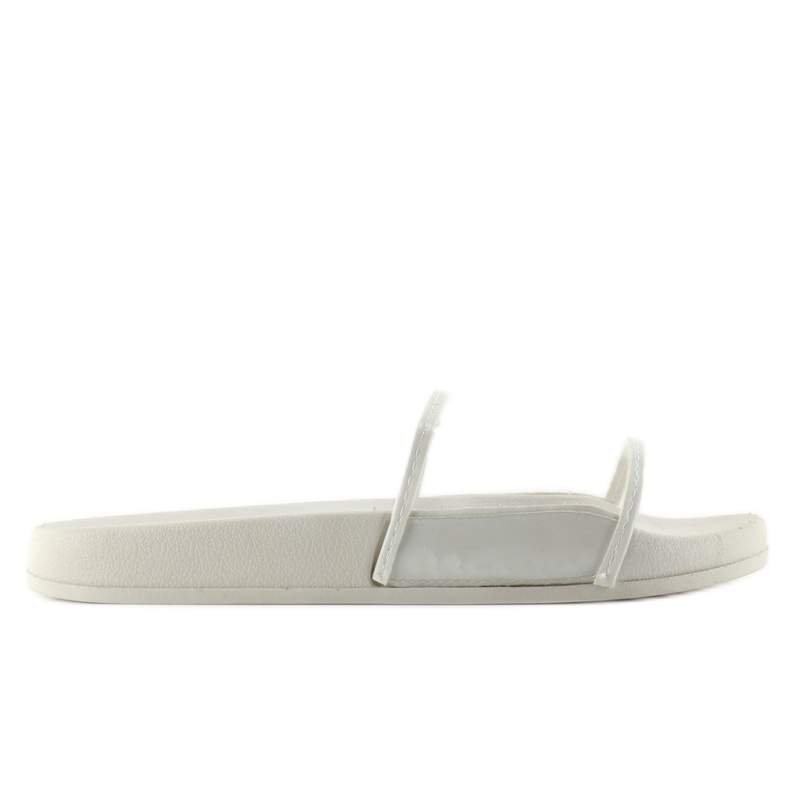 Pantuflas Con Raya Transparente Ts168-6 blanco