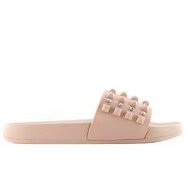 Pantuflas con tira de goma ts168-8 rosa