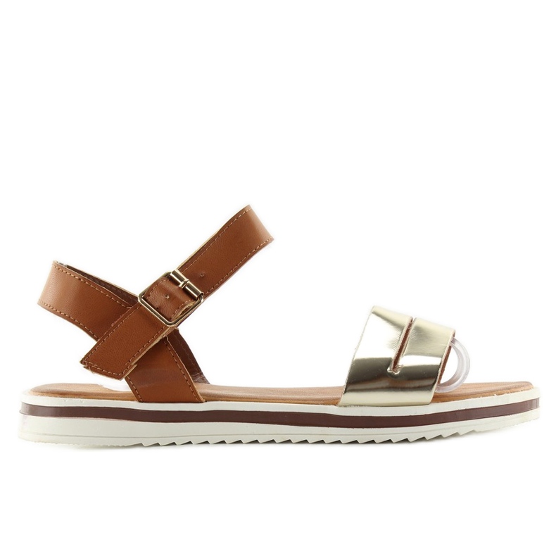 Sandalias Con Cierre De Tobillo 7L151 marrón Sandalias Con Cierre De Tobillo 7L151 marrón