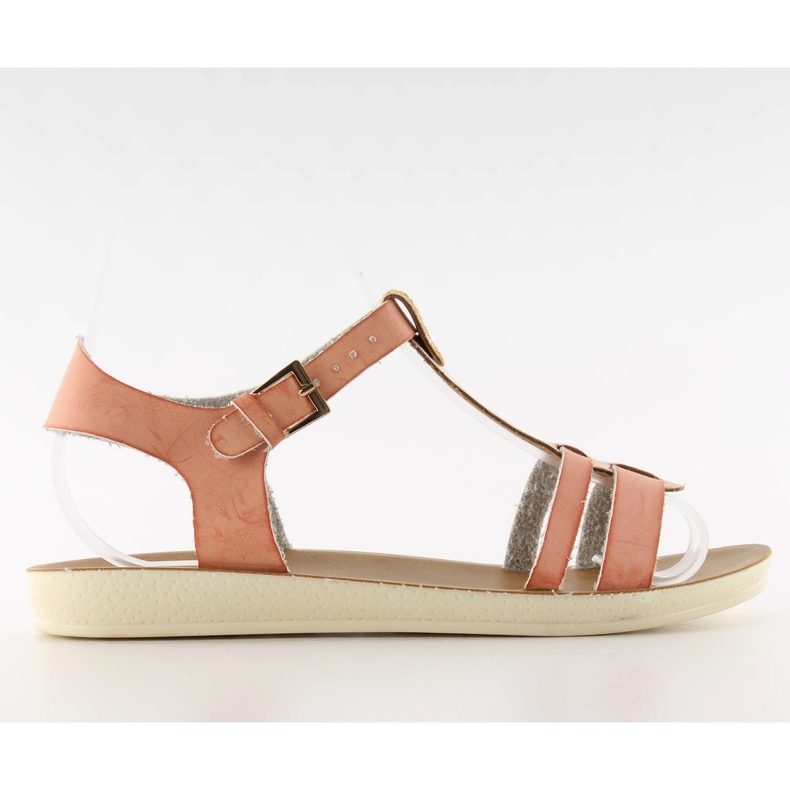 Sandalias con cinturón metálico 760 rosa rosado