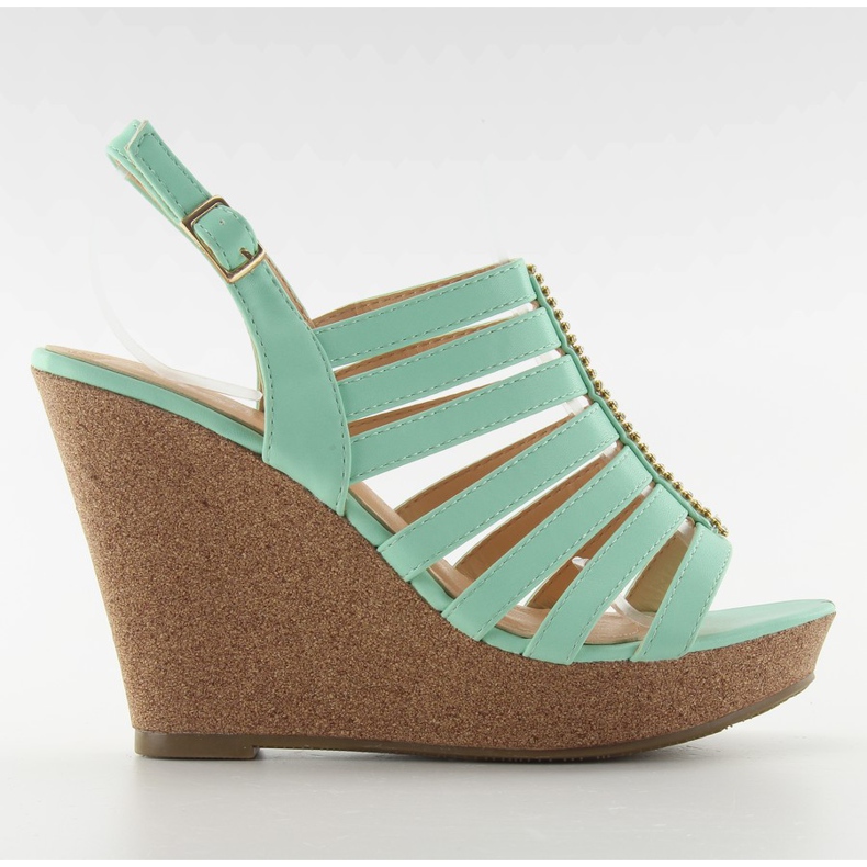 Sandalias de cuña FA77 Verde