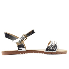 Sandalias Tiras Brillantes H8-72 gris