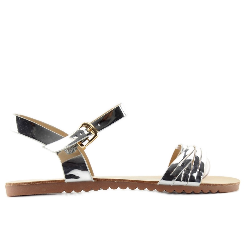 Sandalias Tiras Brillantes H8-72 gris