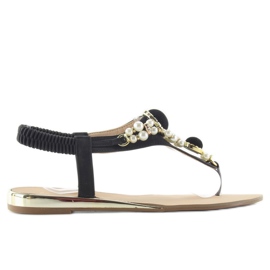 Chanclas elegantes d579 negro