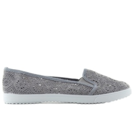 Slipons encaje qf-09p gris