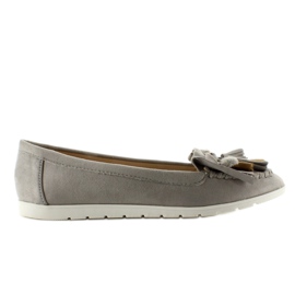 Mocasín Ante Flecos 7122 Gris