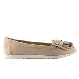 Mocasín Ante Flecos 7122 Rosa marrón