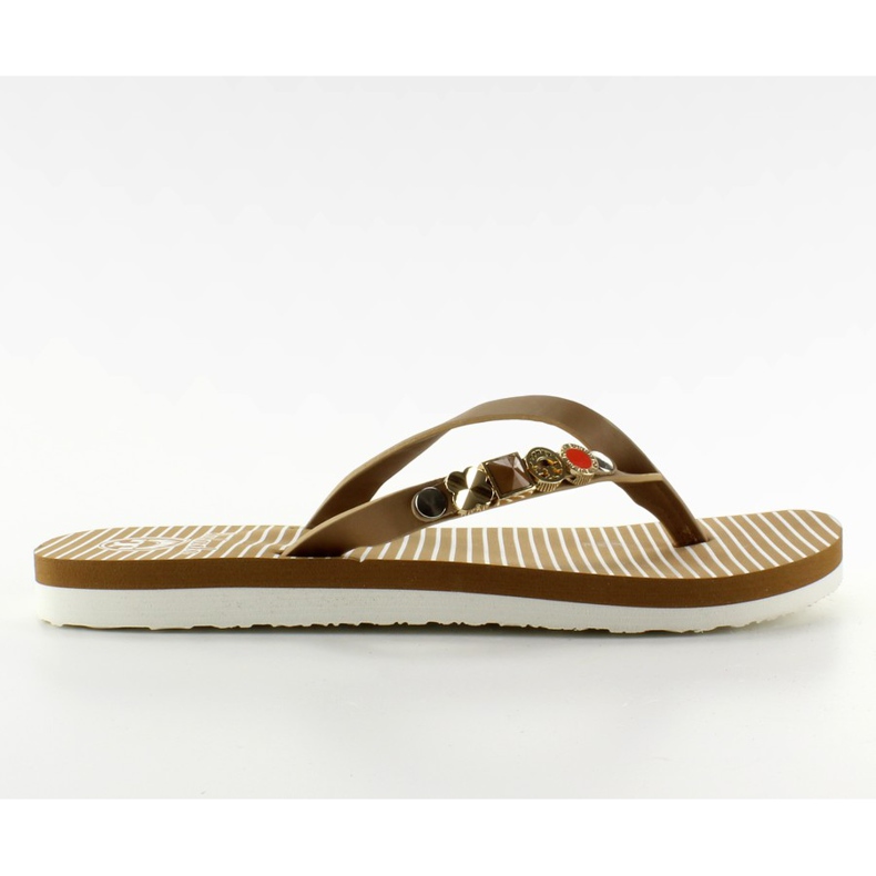 Chanclas con cinturón decorado B762 Beige
