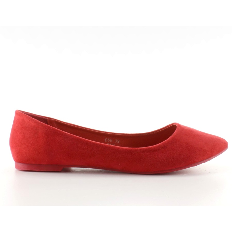Bailarinas lisas, delicadas Spitz C56 Red rojo