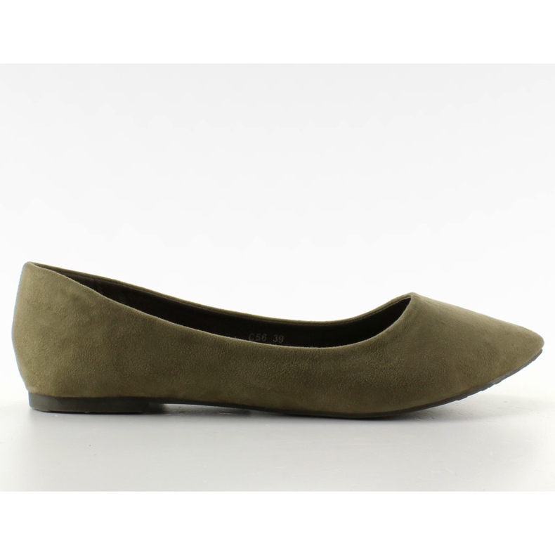 Bailarinas lisas suaves C56 Olive Spike verde