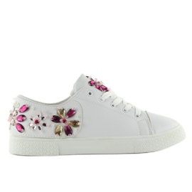 Deportivas Con Piedras Original Wz 6182 blanco