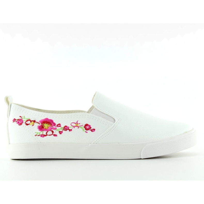 Slipons con delicado bordado g1204a Blanco Slipons con delicado bordado g1204a Blanco